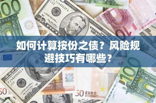 济南如何计算按份之债？风险规避技巧有哪些？
